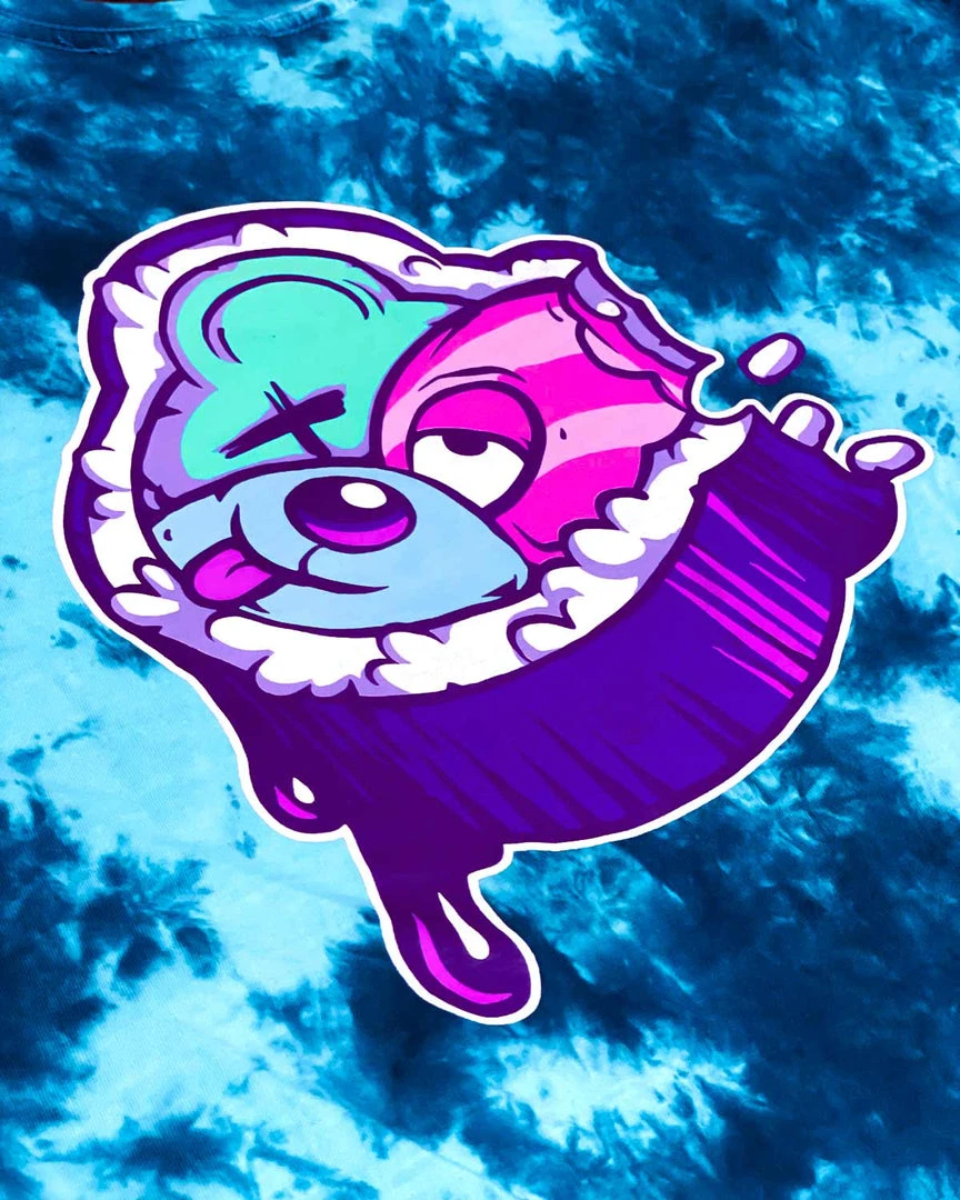 Scummy Bears OISHI - SCUMMY ROLL (AOI) - TIE-DYE LONG TEE 5 Scummy Bears OISHI - SCUMMY ROLL (AOI) - TIE-DYE LONG TEE