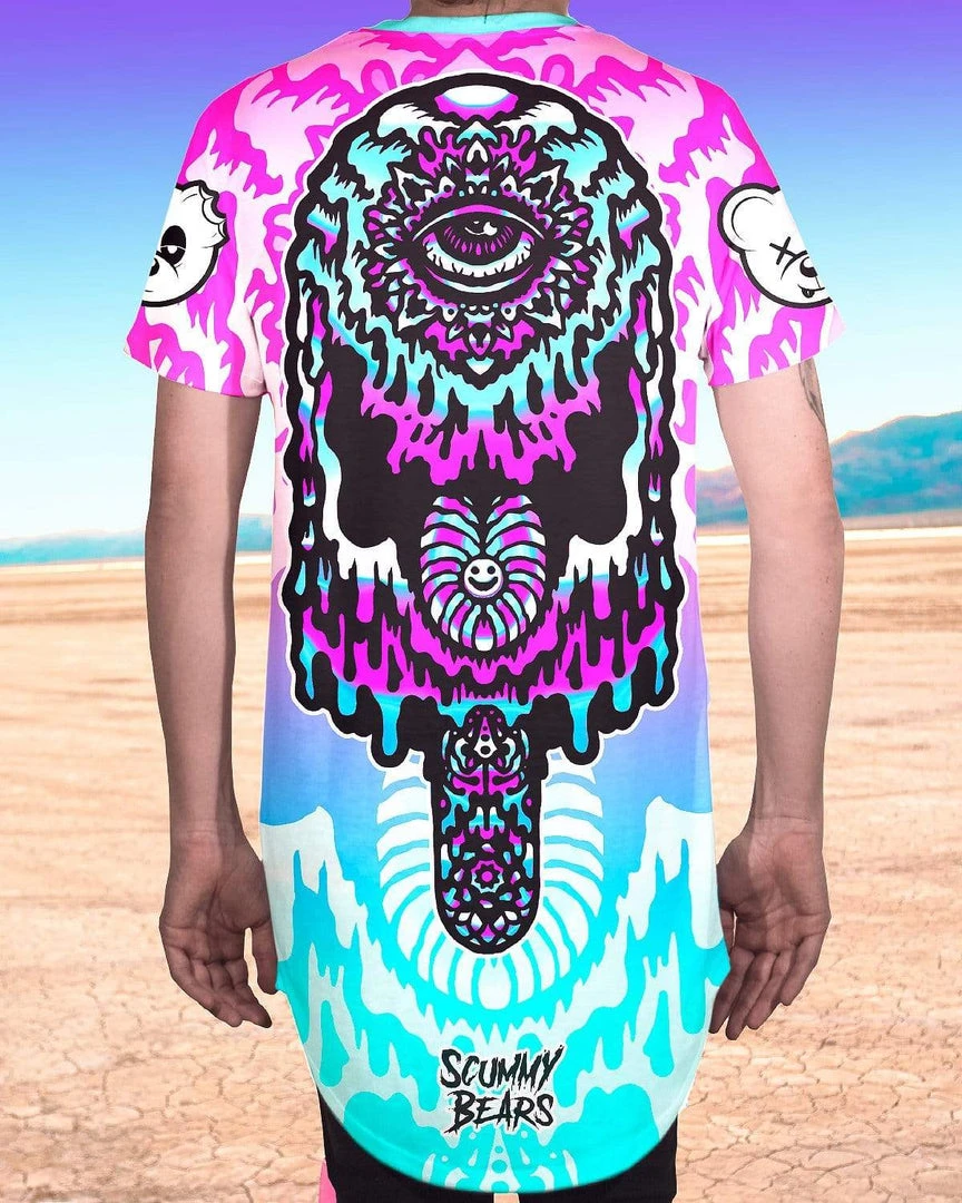 Scummy Bears POPSISKULLS - MELTED DREAMS - LONG TEE 3 Scummy Bears POPSISKULLS - MELTED DREAMS - LONG TEE