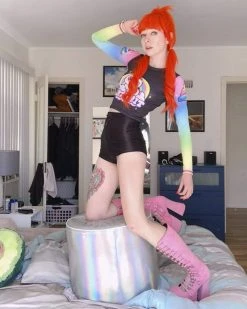 SCUMMY BEARS X MSEASY - EAT SHIT - LONG SLEEVE CROP TOP 7 SCUMMY BEARS X MSEASY - EAT SHIT - LONG SLEEVE CROP TOP