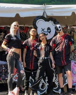 CLOTHES AND STUFF SULLIVAN KING X SCUMMY BEARS - SPINE COLLECTOR (BLACK) - BASEBALL JERSEY 7 CLOTHES AND STUFF SULLIVAN KING X SCUMMY BEARS - SPINE COLLECTOR (BLACK) - BASEBALL JERSEY