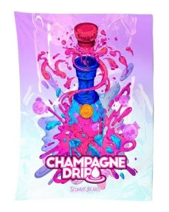 CHAMPAGNE DRIP X SCUMMY BEARS - BOTTLE DROP (DAY CLUB) - TAPESTRY TAPESTRIES