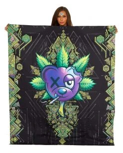 Scummy Bears MI+U - IVY BEAR (OG GREEN )- TAPESTRY