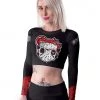 TOPS FIGURE X SCUMMY BEARS - JASON - LONG SLEEVE CROP TOP 1 TOPS FIGURE X SCUMMY BEARS - JASON - LONG SLEEVE CROP TOP
