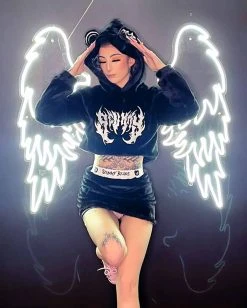 Scummy Bears FUZZY THINGZZ MINI SKIRT (BLACK)