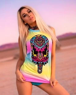 Scummy Bears CLOTHES AND STUFF POPSISKULLS - MELTED DREAMS - MUSCLE TEE