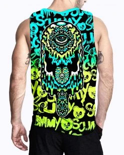 Scummy Bears POPSISKULLS - MELTED DREAMS (SOUR PATCH) - MUSCLE TEE CLOTHES AND STUFF