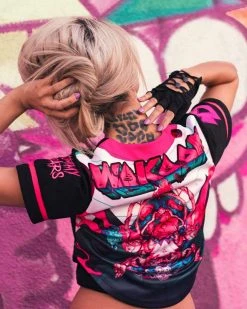 JERSEYS WAKAAN X SCUMMY BEARS - ANCIENT ALIENS - CROP BASEBALL JERSEY