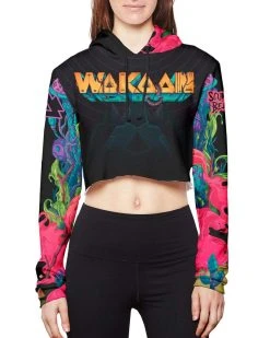 WAKAAN X SCUMMY BEARS - ANCIENT ALIENS - CROP HOODIE